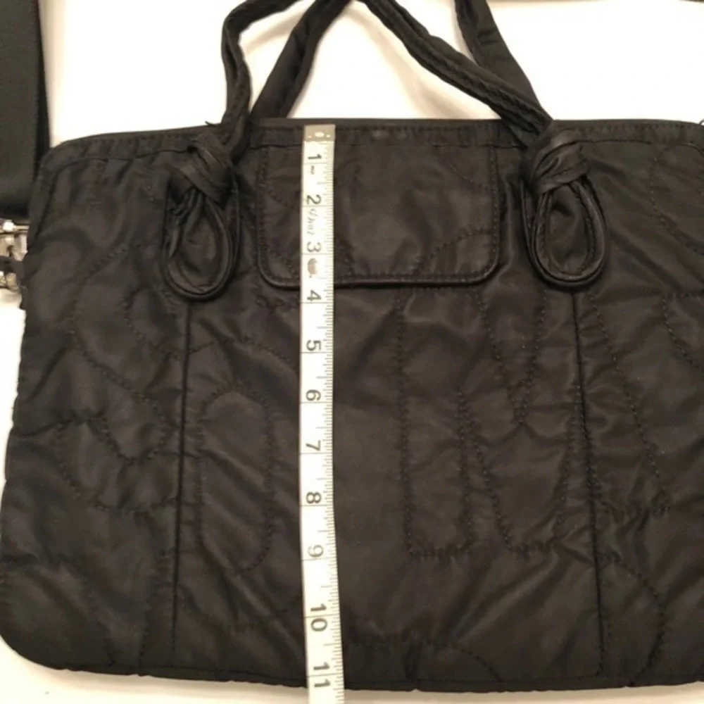 Marc by Marc Jacobs black quilted laptop bag case